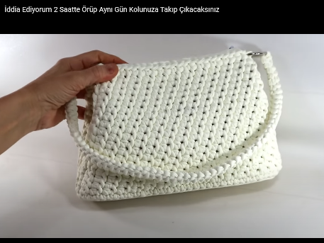 Bu çantayı 2 saatte örebilirsiniz