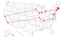 A map of the path of an Intermediate Physcis for Medicine and Biology tourist.