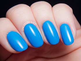 China Glaze DJ Blue My Mind via @chalkboardnails