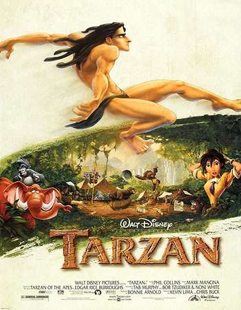 Tarzan 1999 400MB BluRay Hindi Dual Audio 720p HEVC ESubs