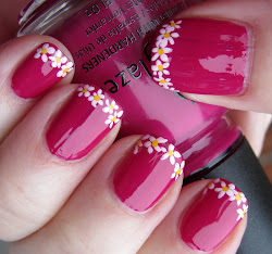 french tip nail designs with flowers