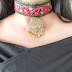 Fabric chocker necklace