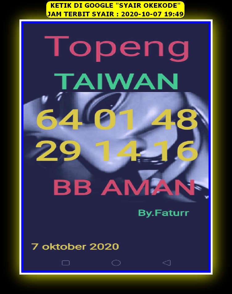 Syair Naga Mas Taiwan Syair Naga Mas Taiwan