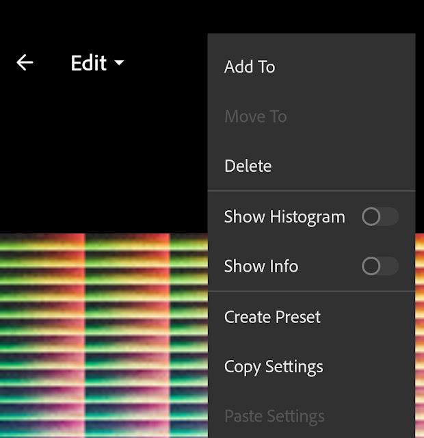 Copy preset settings Copy preset settings