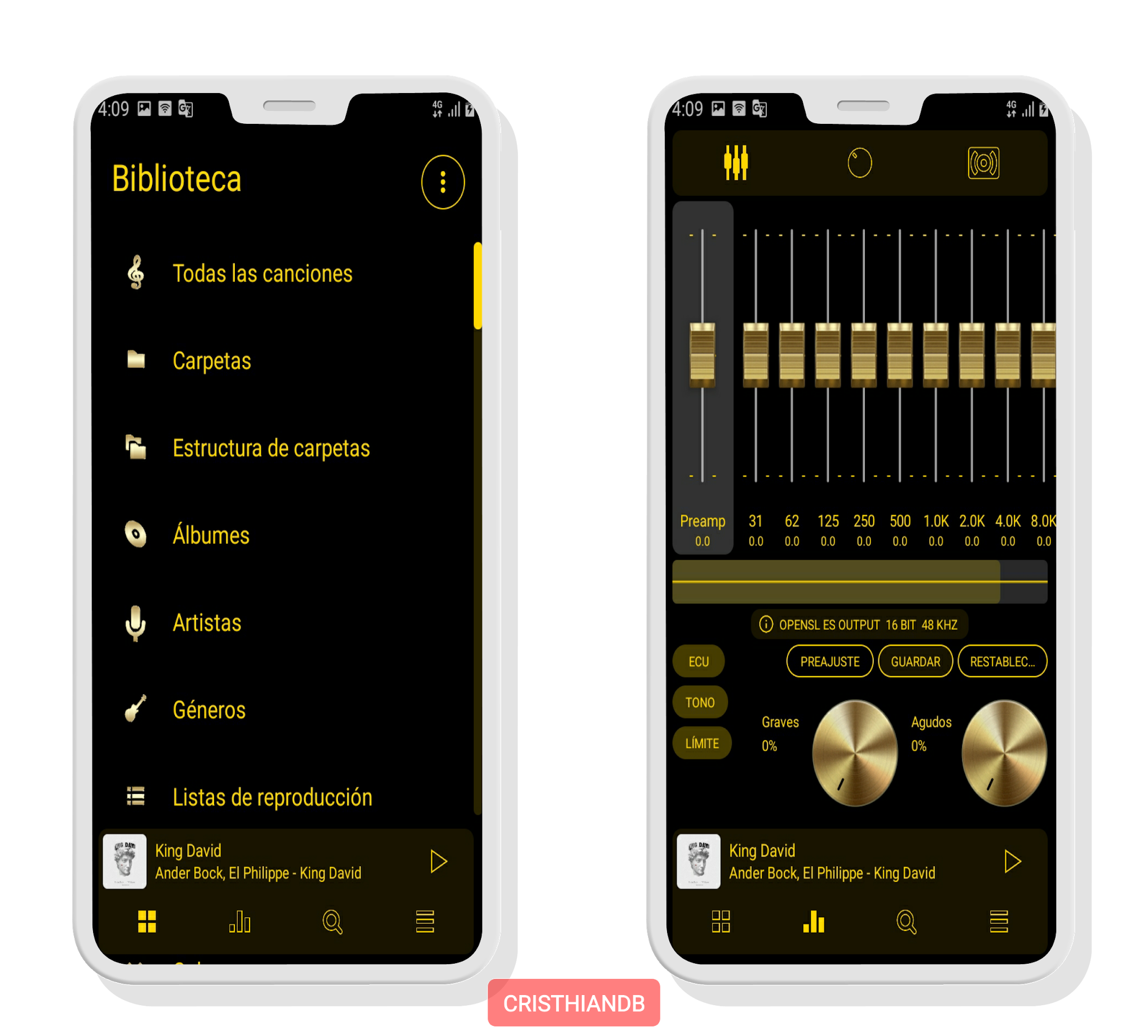 POWERAMP Material Desing + Mejores Temas Poweramp skins
