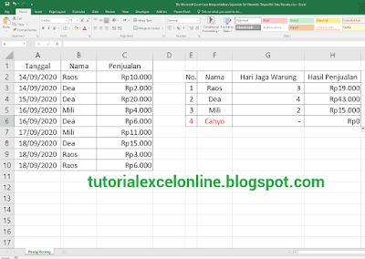 Trik Microsoft Excel: Cara Menjumlahkan Sejumlah Sel Otomatis Tanpa Klik Satu Persatu