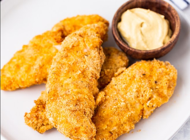 Crispy Keto Chicken Tenders #chicken #lowcarb