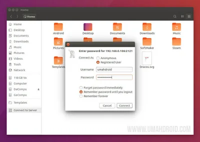 Sharing Android ke Ubuntu Linux Wireless