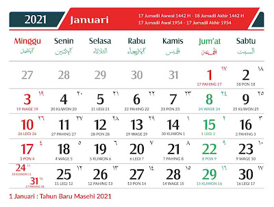 Save Kalender 2021 Gratis Format CDR, PNG