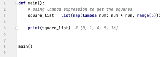 Usage of map() function in Python