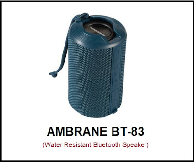 Ambrane BT-83 portable Bluetooth Speaker Ambrane BT-83 portable Bluetooth Speaker