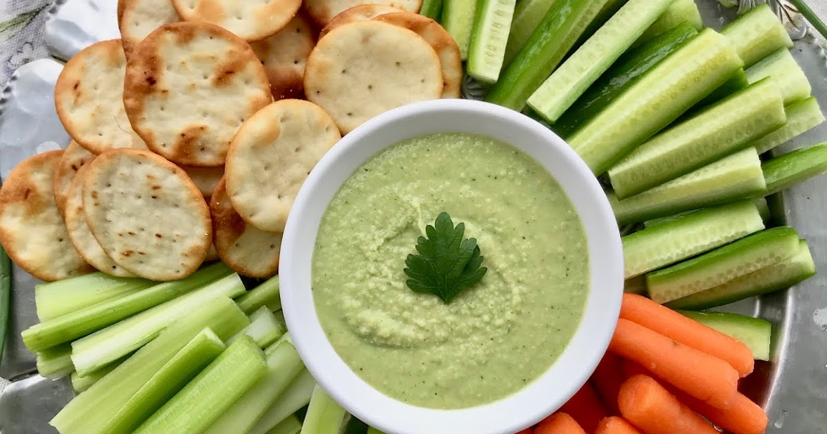 Savory Moments Lemon garlic scape white bean dip