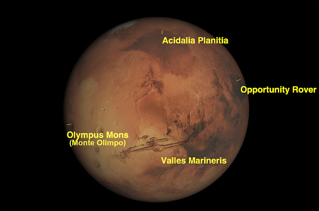 Marte na máxima aproximação com a Terra