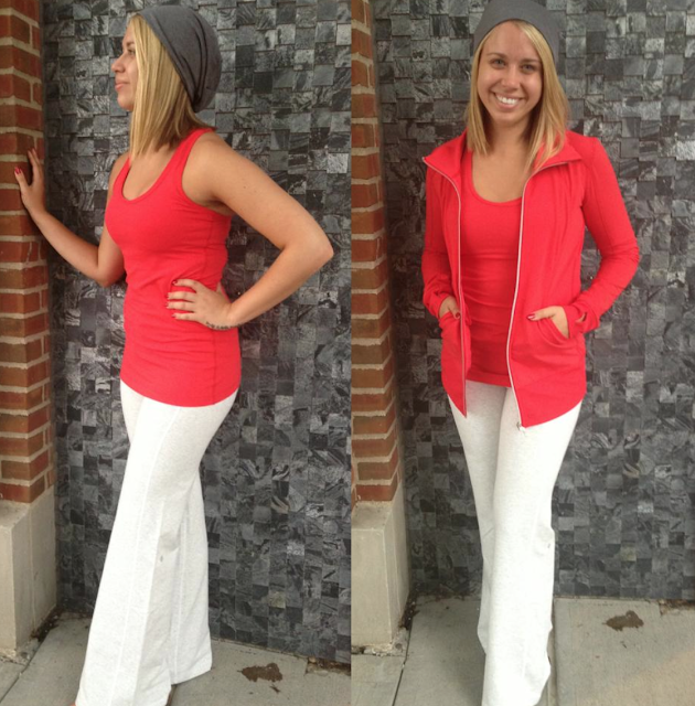 Love Red Contempo Jacket and New Lulu Shoppers - The Sweat Edit