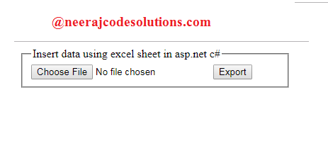 import excel sheet in asp net c neeraj code solutions net excell