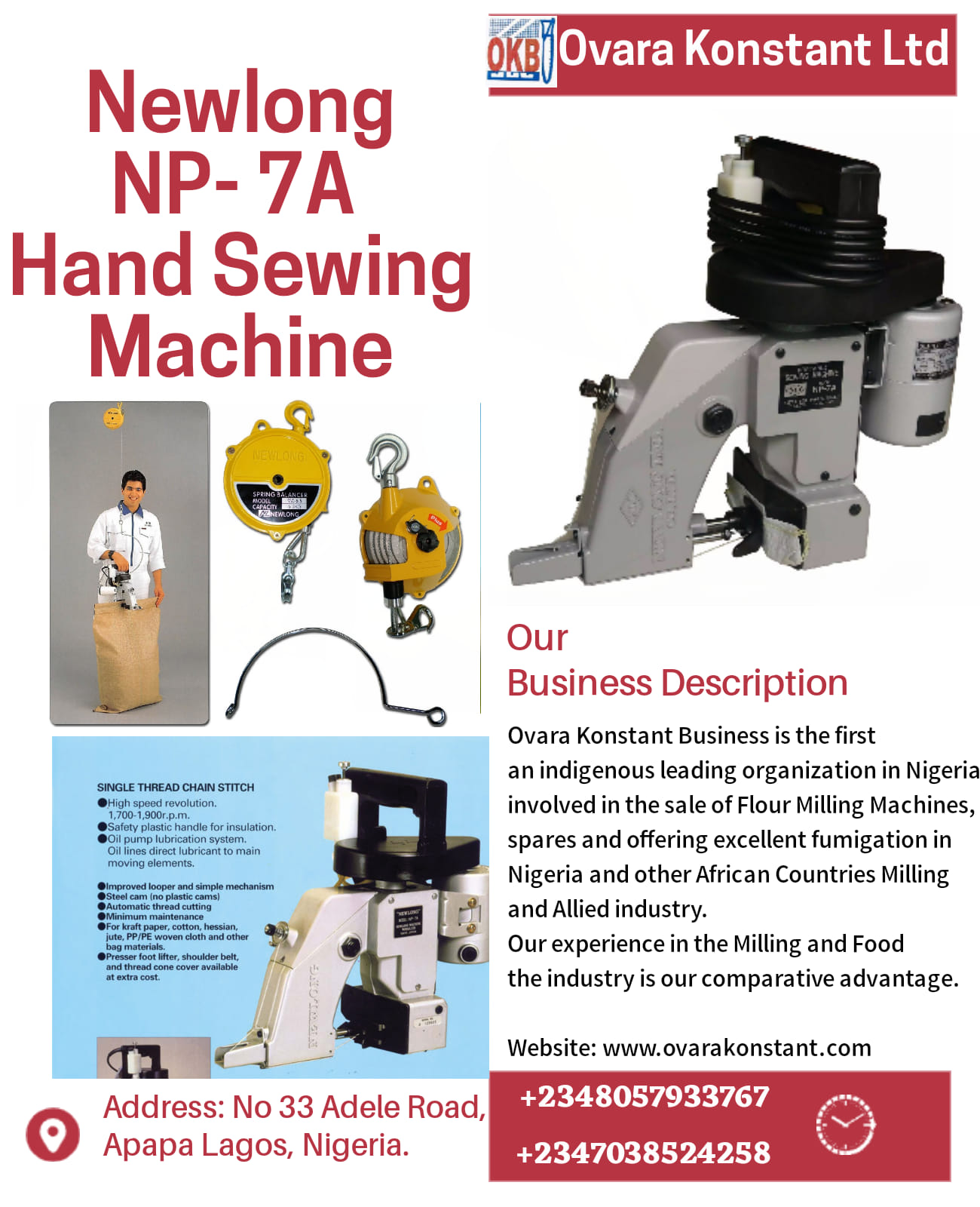 Ovara Konstant Business Blog NEWLONG NP7A SINGLE THREAD CHAIN STITCH