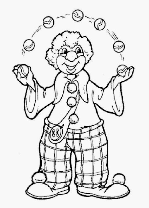 halloween clown coloring pages - photo #15