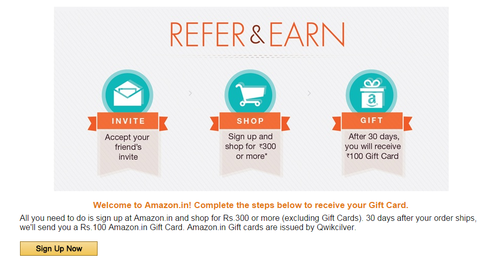 Free 100rs gift card of amazon