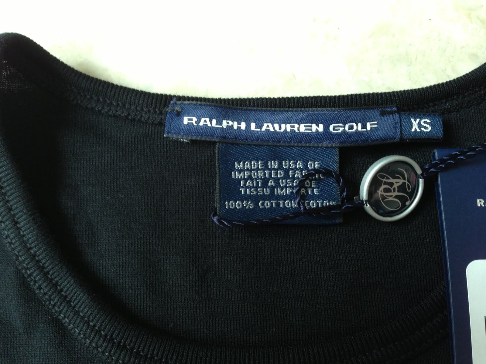 The Shopaholic's Garage Sale: Ralph Lauren Golf Black T-shirt