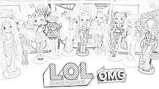 L.O.L. Surprise! O.M.G. Dolls Coloring Page coloring.filminspector.com