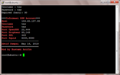 Script Auto Install SSH untuk VPS Ubuntu 18.10 64 bit Script Auto Install SSH untuk VPS Ubuntu 18.10 64 bit