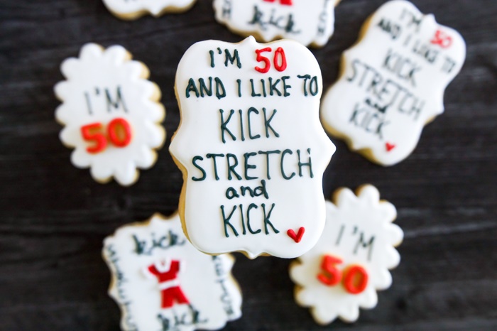 I'm 50! Sally O'Malley-themed birthday cookies
