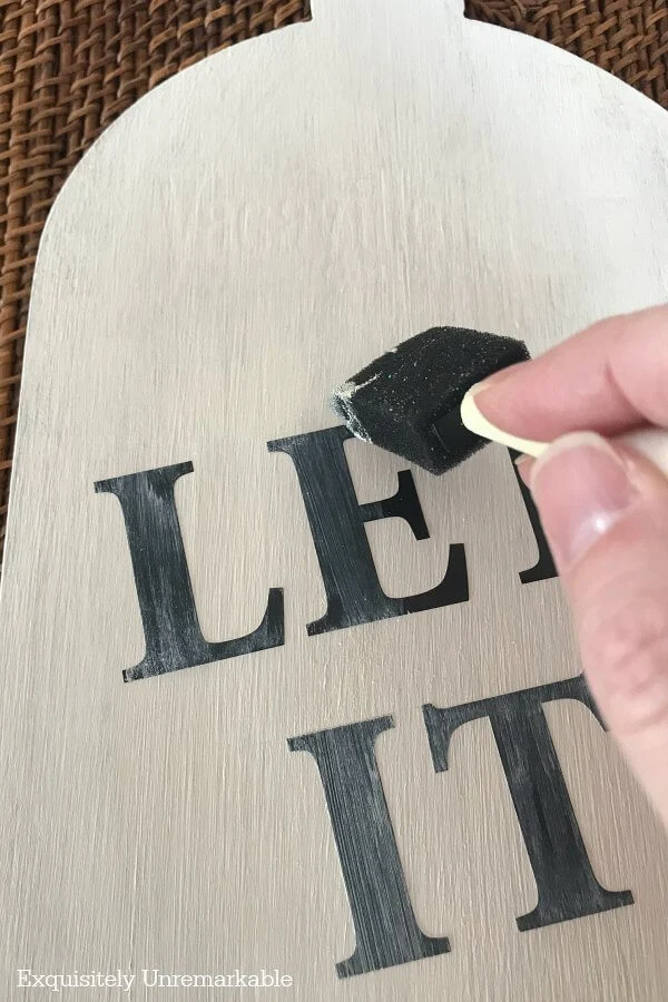 Painting Over Vinyl Letters