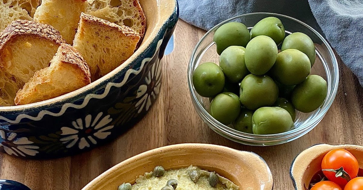 artichoke, green olive and caper tapenade