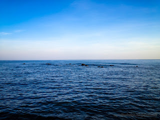 Natural Beach Coastal Horizon Of The Village In The Morning At Umeanyar Village North Bali Indonesia