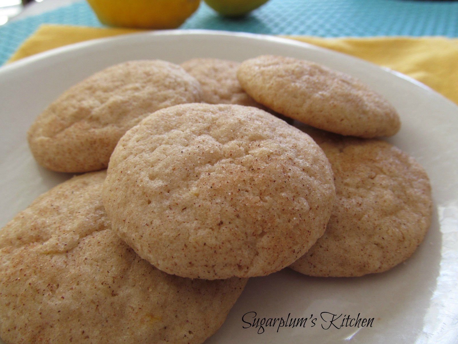 Sugarplum's Kitchen Lemon Cinnamon Cookies