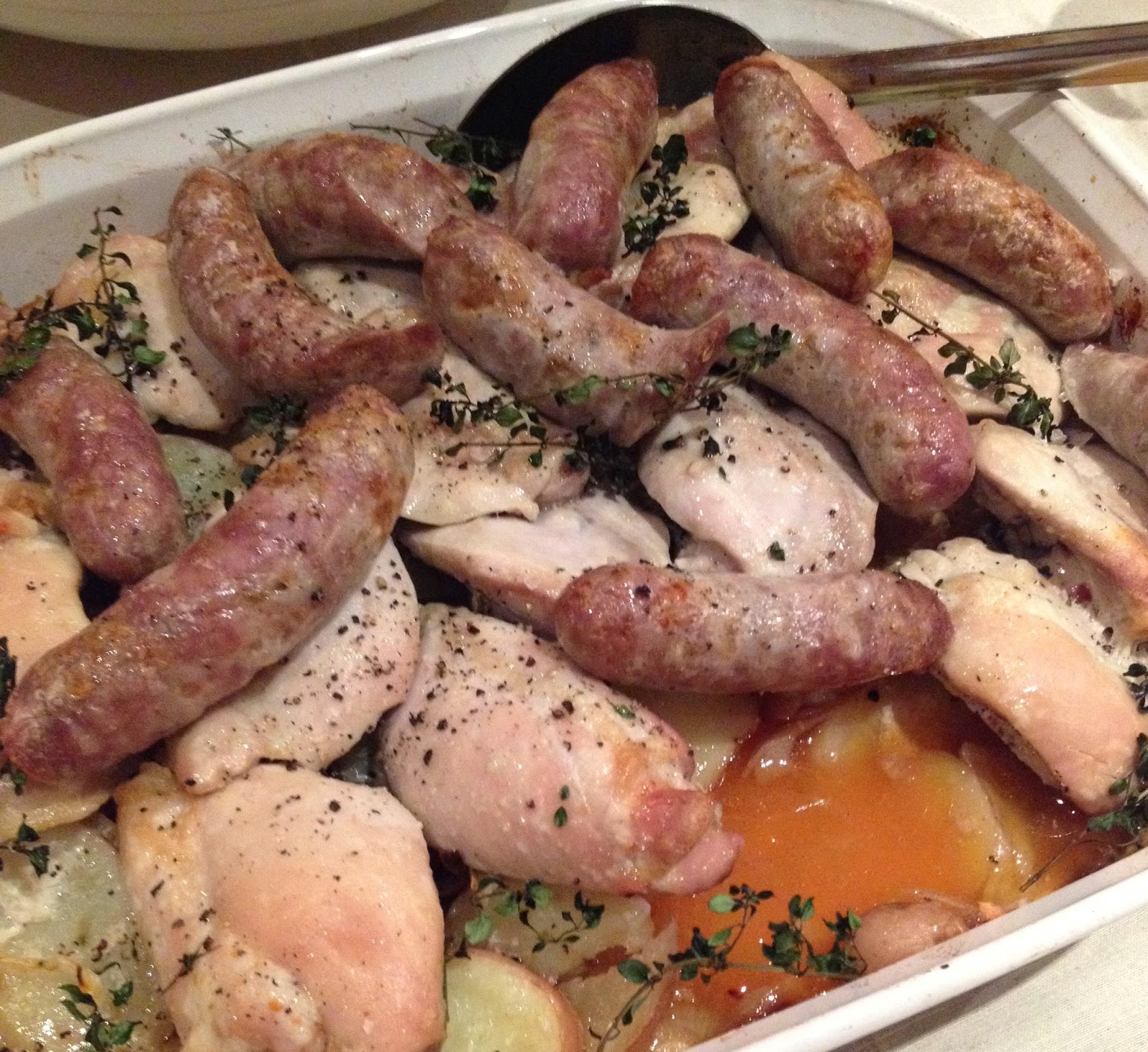 Kerrie Maloney Chicken and Sausage Potato Bake