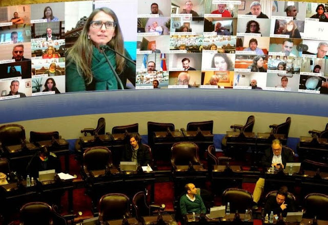 Sesion virtual diputados Diputados comienzan a analizar en comisión más de una docena de proyectos vinculados al teletrabajo