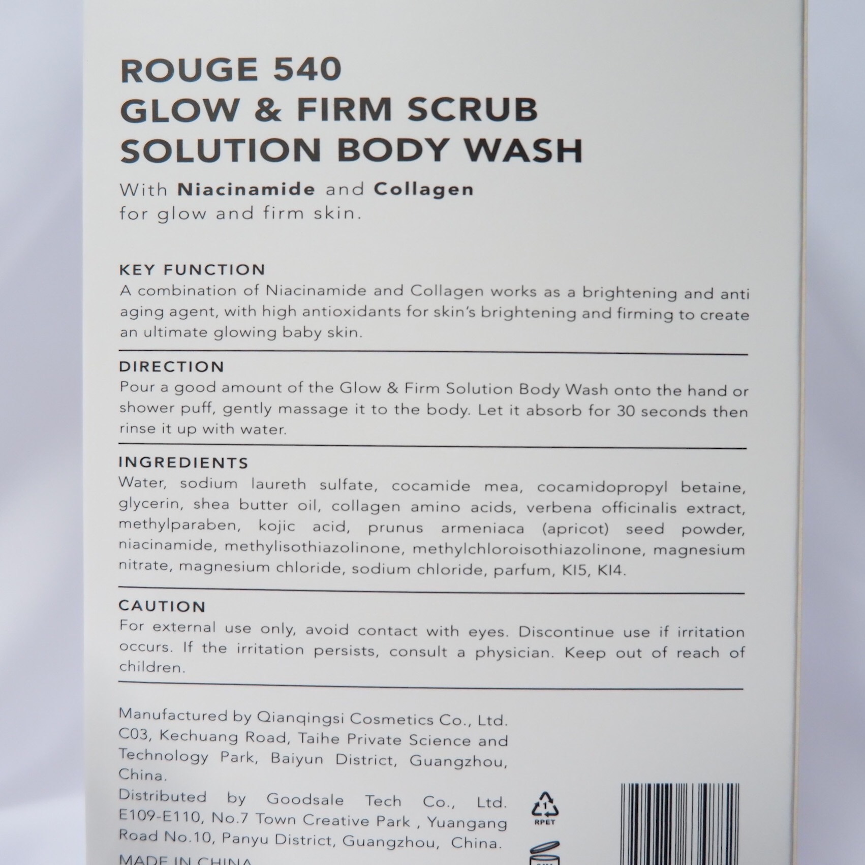 REVIEW GRACE AND GLOW GLOW&FIRM SCRUB SOLUTION BODY WASH, ANTI OIL
