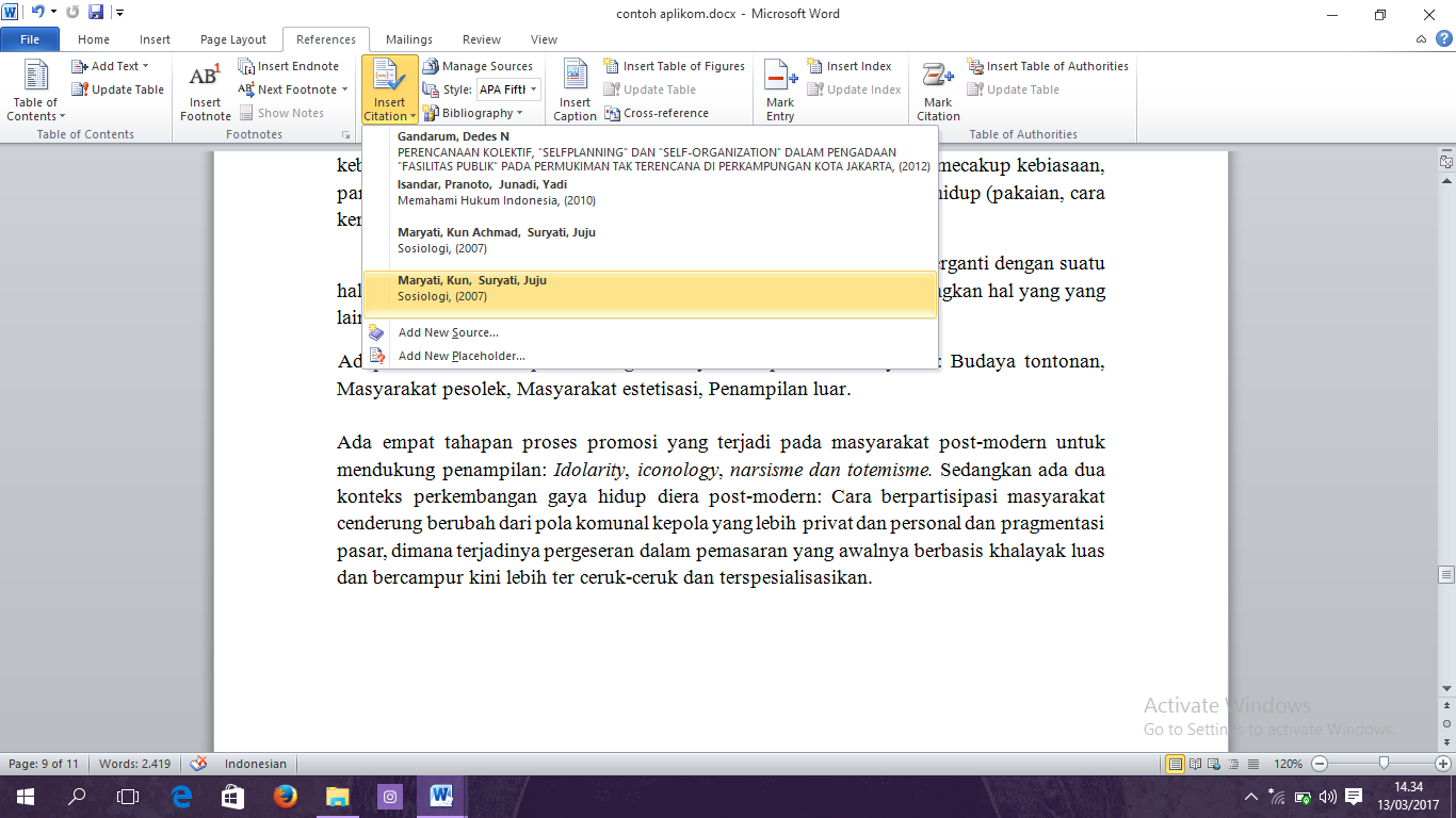 CARA MEMBUAT BODY NOTE DAN DAFTAR PUSTAKA PADA MS. WORD jpg (1366x768)