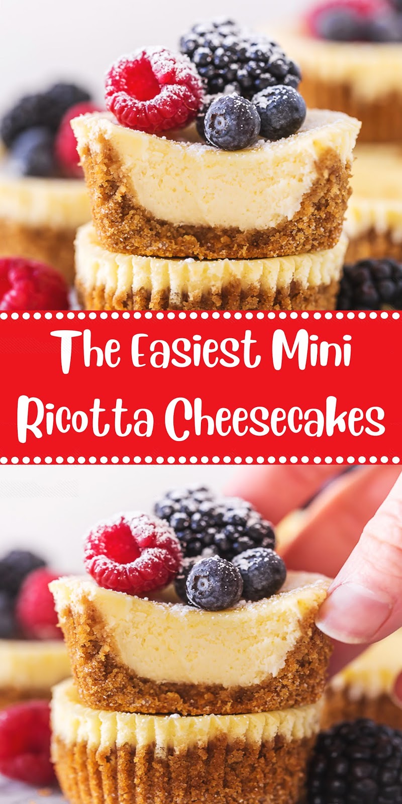 The Easiest Mini Ricotta Cheesecakes 5 LOVE THIS FOOD
