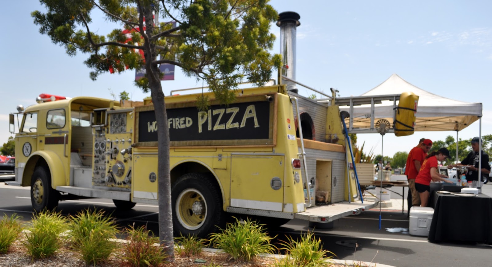 Fire Engine Pizza Truck