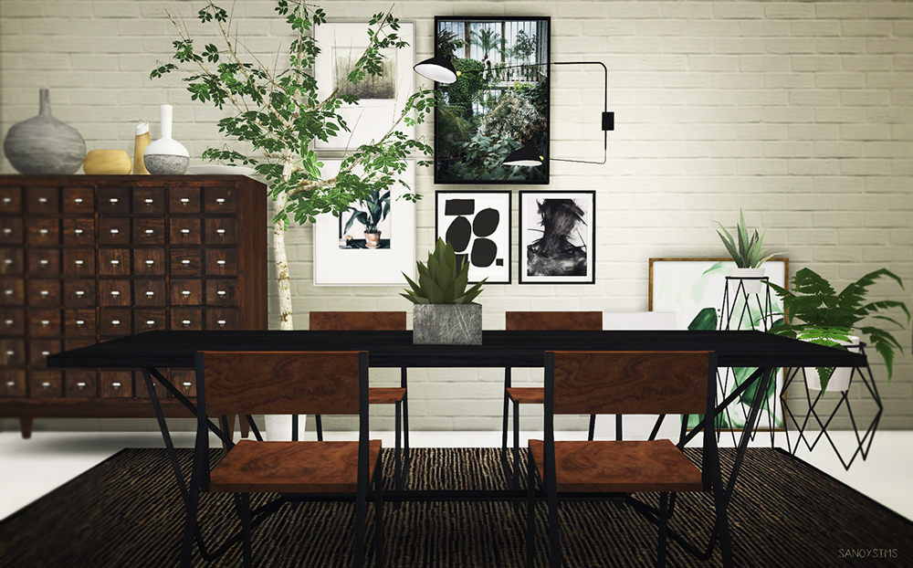 Sims 4 CC's The Best Diningroom by Sanoysims