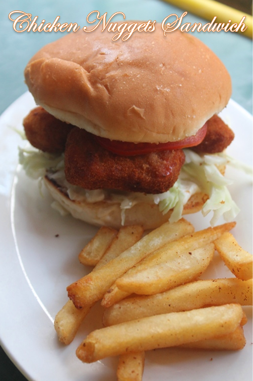 Chicken Nuggets Sandwich Recipe Yummy Tummy