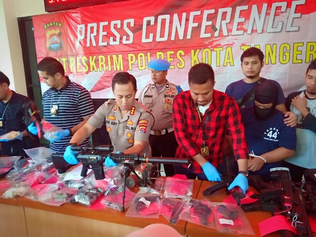 Oknum Karyawan BUMN Perakit Senpi Ilegal Diamankan Polres Kota Tangerang