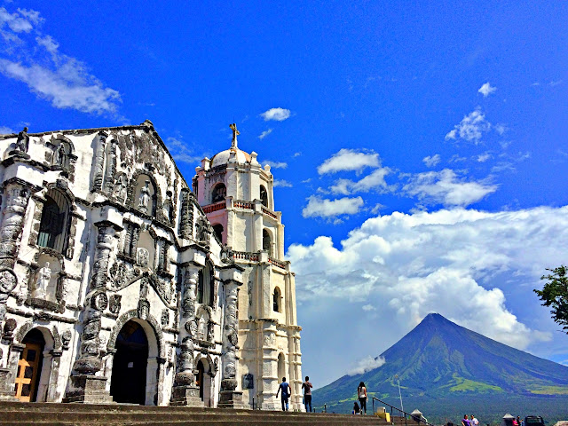 Levy Amosin walking the steps of Daraga Church