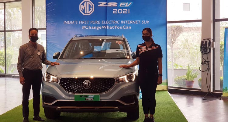 MG Motor India launches New ZSEV 2021 with a 419 KM* certified range in Jalandhar