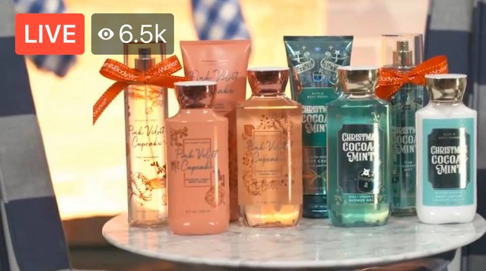 Life Inside the Page Bath & Body Works Live Facebook Video