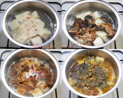 Yam and Dried Fish Pepper Soup Porridge, Ji Mmiri oku