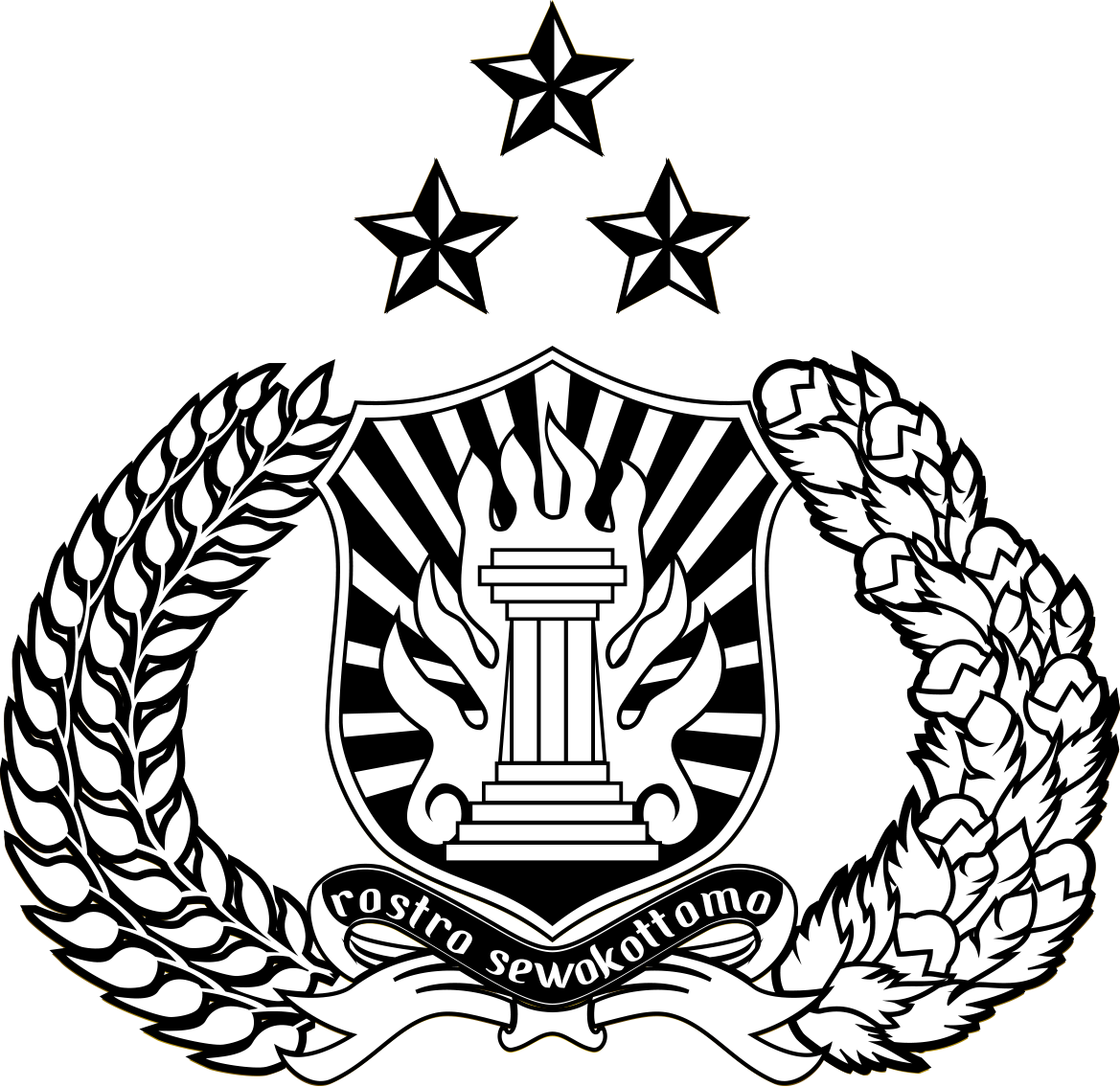 Lambang Polri (Polisi Republik Indonesia) - 237 Design