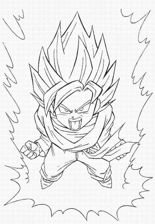 dbz coloring pages goku | FCP
