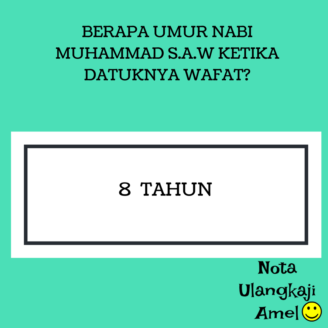 Soalan Kuiz Maulidur Rasul 1438h