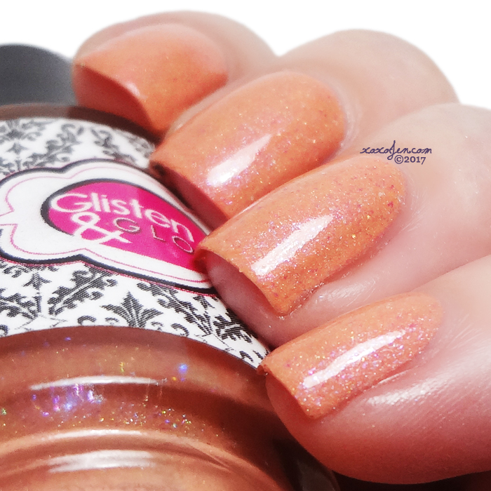 xoxoJen's swatch of Glisten and Glow Life's a Beach, When You're a Peach