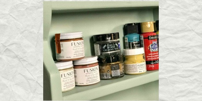 Repurposed Cabinet Door Craft Center