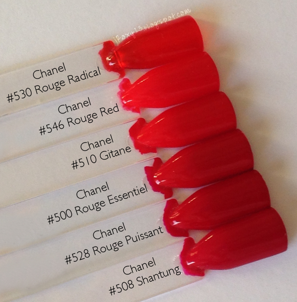 Limited Edition Chanel LE VERNIS LONGWEAR NAIL COLOUR 913 ROUGE