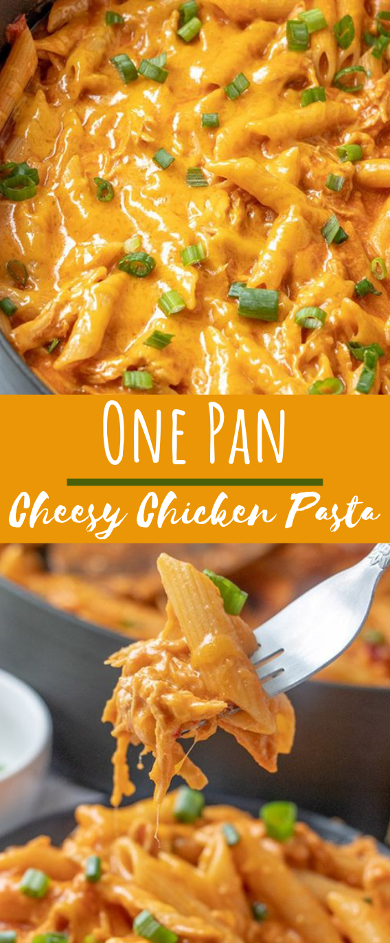 One Pot Cheesy Chicken Pasta #pasta #dinner